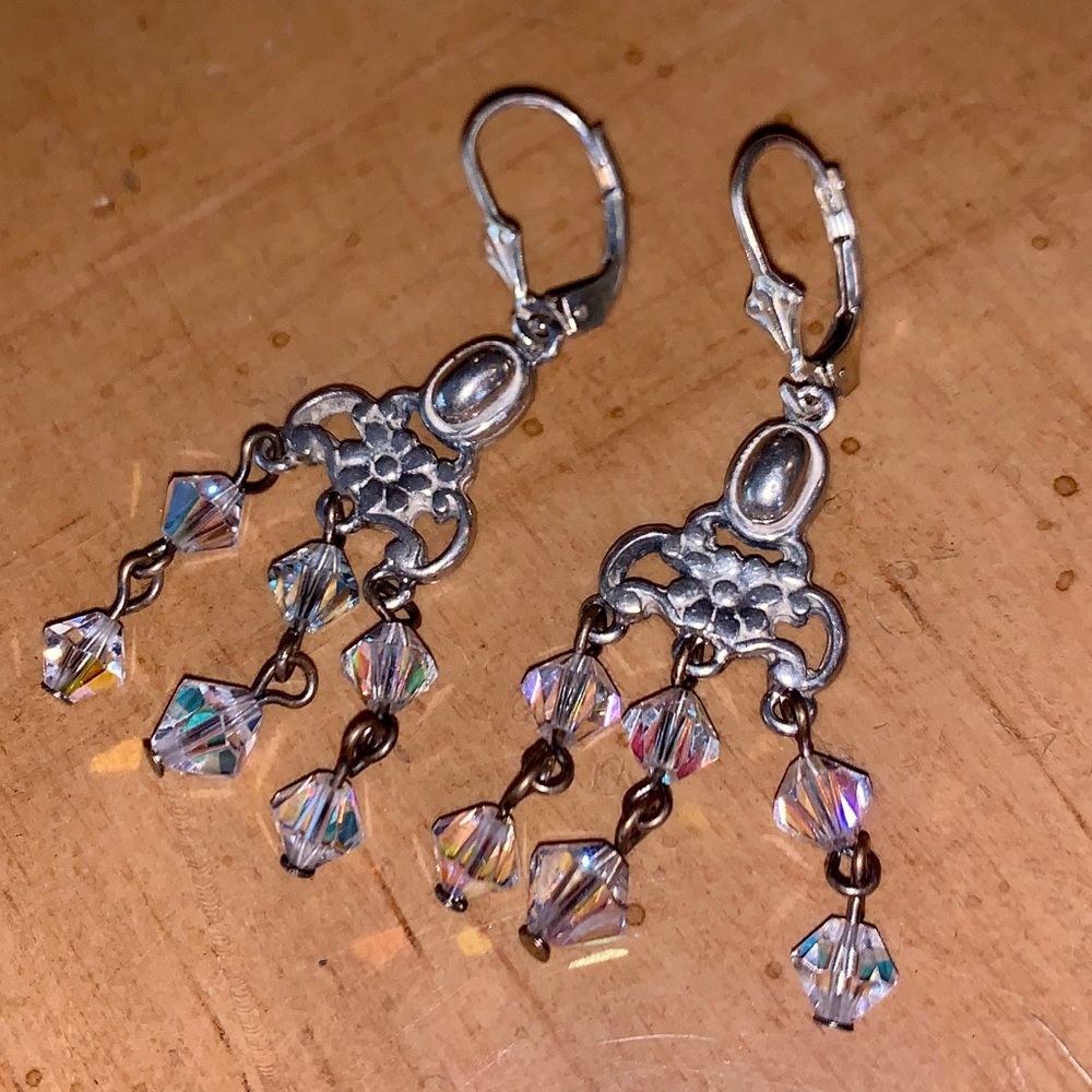 SS 925  Swarovski Crystals earrings